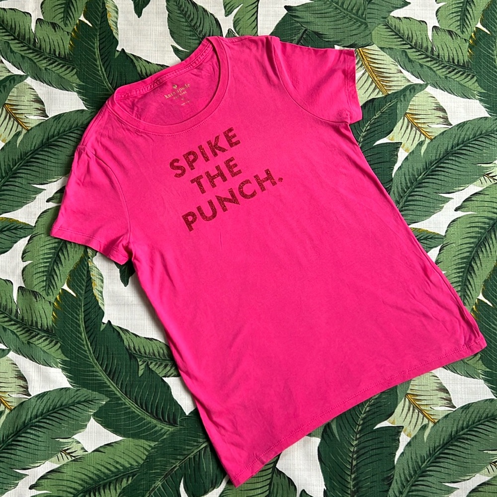Kate Spade ♠️ • Spike The Punch • Pink T-shirt • Medium